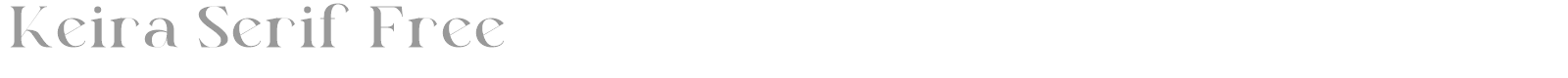 Keira Serif font preview